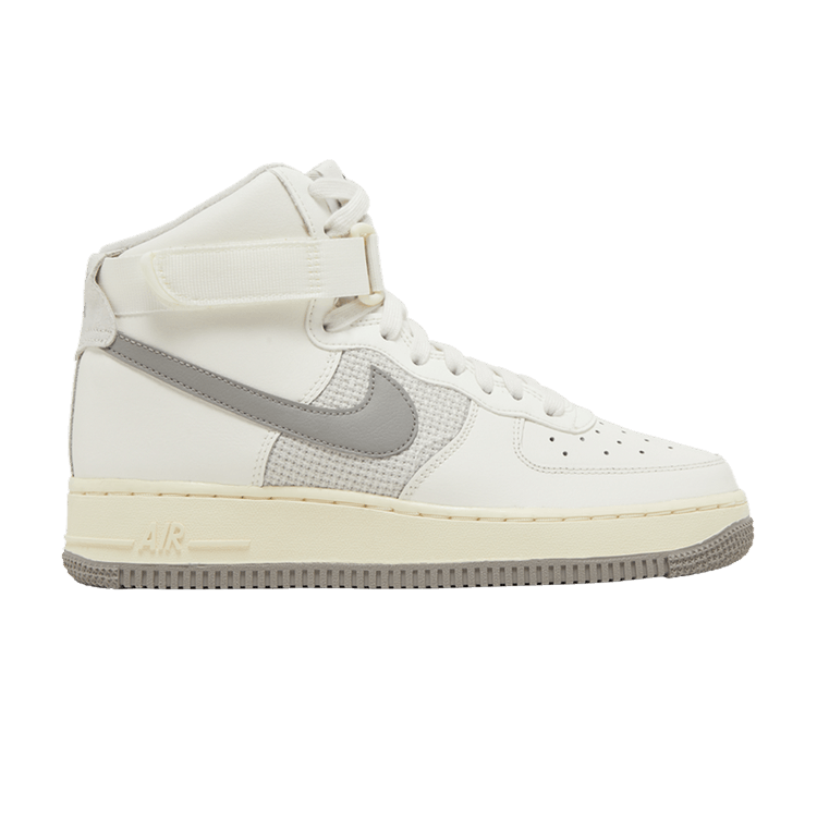 Nike Air Force 1 High Leather GS 'Sail Medium Grey' — Sail/Light Bone/Coconut Milk/Medium Grey