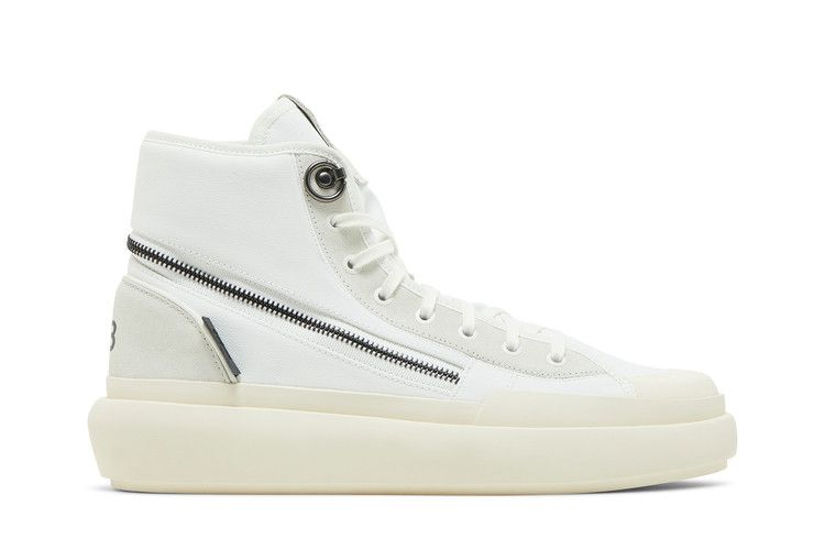 adidas Y-3 Ajatu Court High 'White Orbit Grey' — Core White/Orbit Grey/Cream White