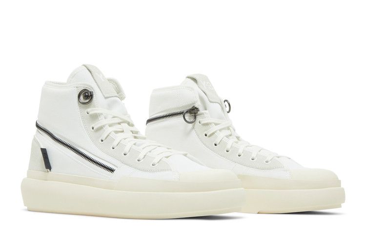 adidas Y-3 Ajatu Court High 'White Orbit Grey' — Core White/Orbit Grey/Cream White