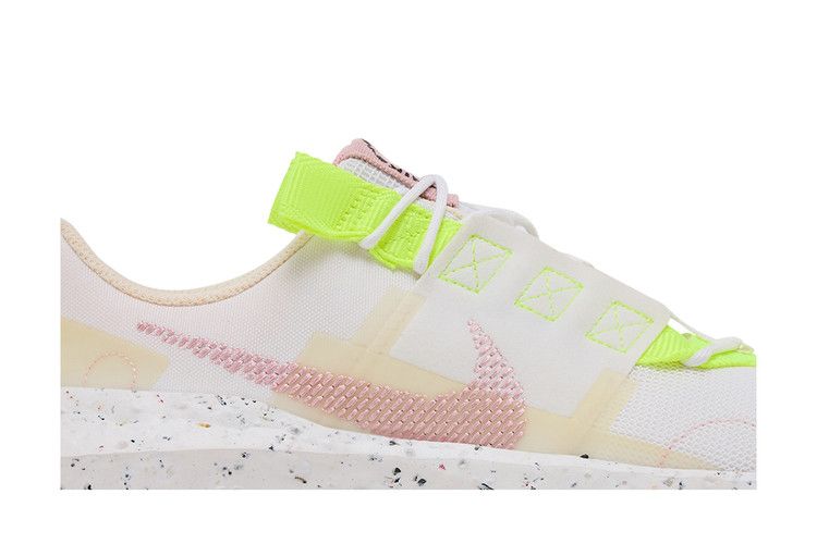 Nike Wmns Crater Impact 'White Pink Glaze' — White/Volt/Summit White/Pink Glaze