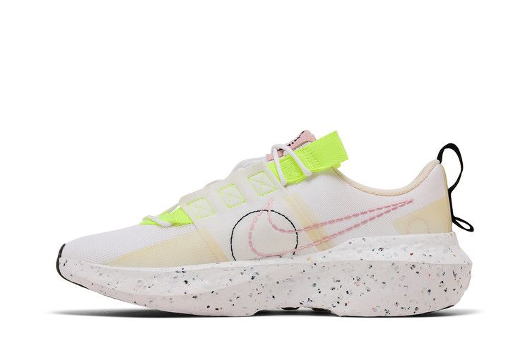 Nike Wmns Crater Impact 'White Pink Glaze' — White/Volt/Summit White/Pink Glaze
