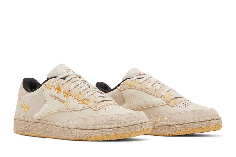 Looney Tunes x Reebok Club C 85 'Props' — Pebble/Core Black/Bright Ochre