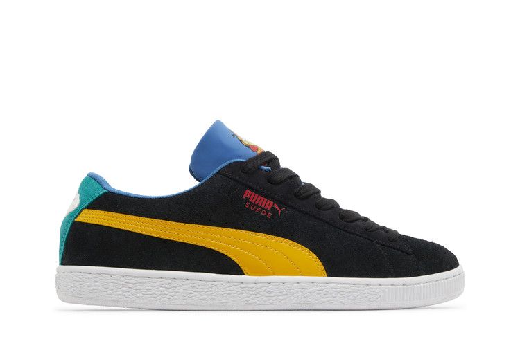 Garfield x Puma Suede 'Hungry Garfield' — Dark Cheddar/Celandine/Vallarta Blue