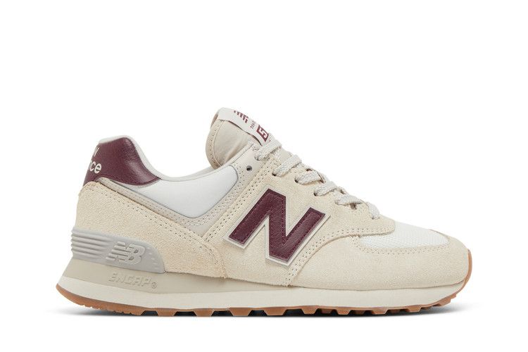 New Balance Wmns 574v2 'Moonbeam Burgundy' — Moonbeam/Burgundy