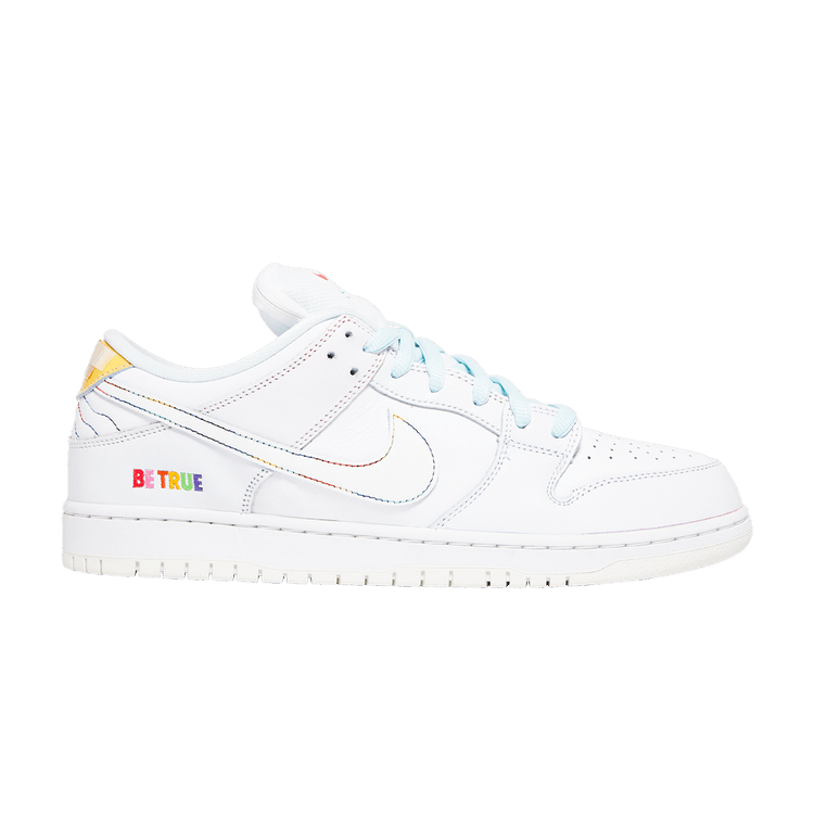Nike Dunk Low SB 'Be True' — White/Summit White/Rainbow