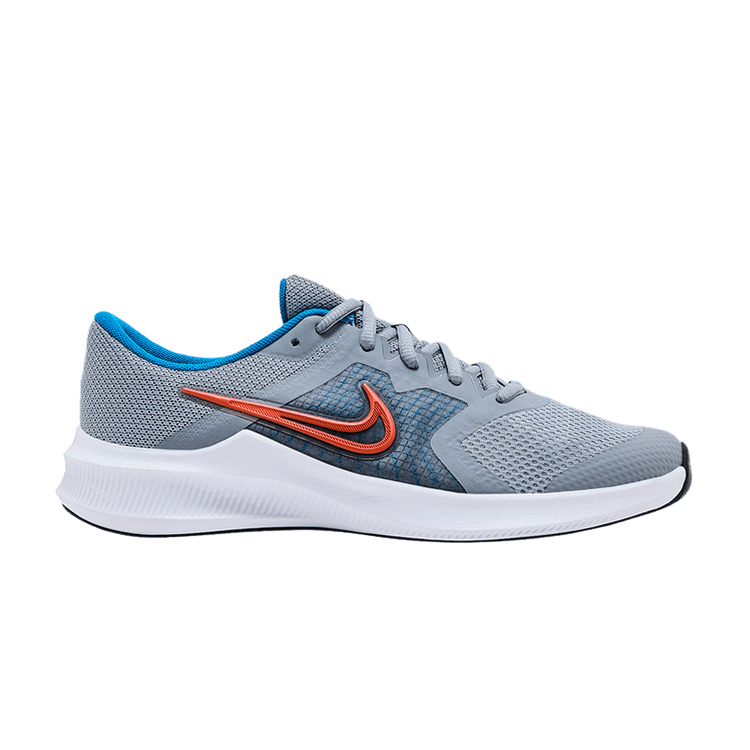 Nike Downshifter 11 GS 'Particle Grey Orange' — Particle Grey/Orange