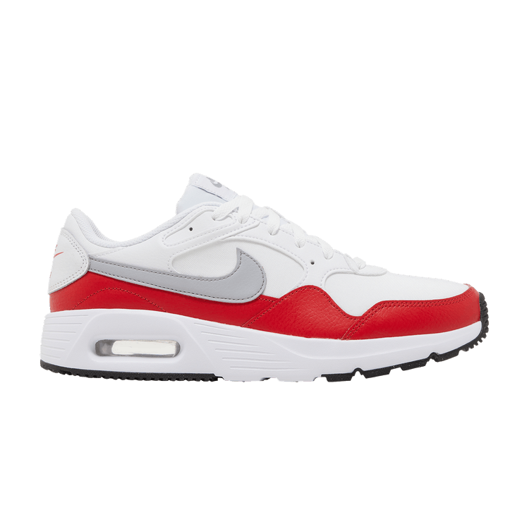 Nike Air Max SC 'White University Red' — White/Wolf Grey/University Red