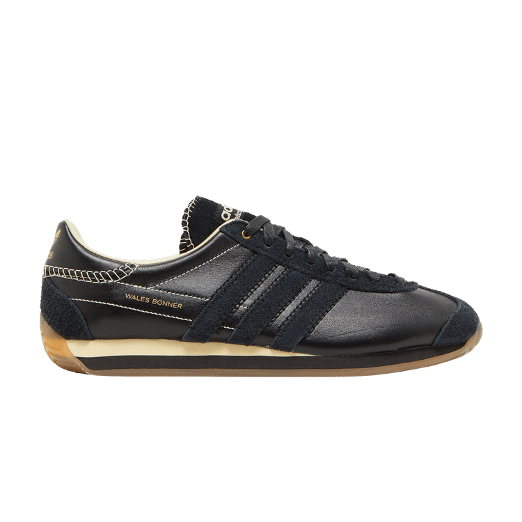 Wales Bonner x adidas Country 'Black Easy Yellow' — Core Black/Core Black/Easy Yellow