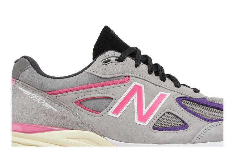 Kith x United Arrows & Sons x New Balance 990v4 Made in USA — Grey/Pink