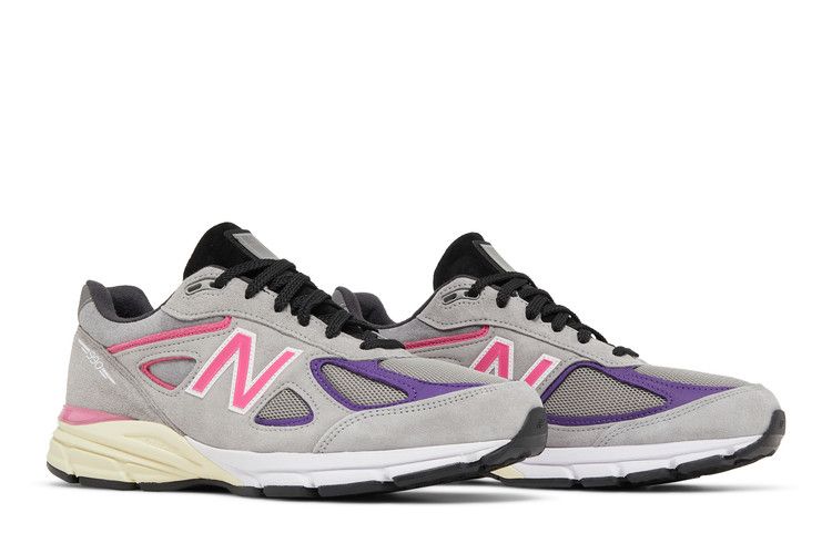 Kith x United Arrows & Sons x New Balance 990v4 Made in USA — Grey/Pink
