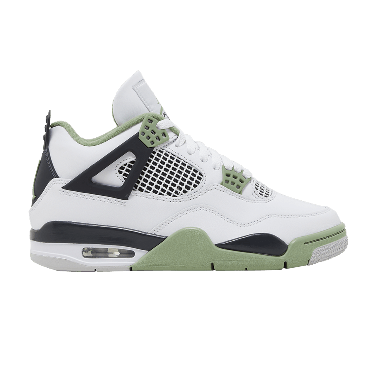 Wmns Air Jordan 4 Retro 'Seafoam' — White/Seafoam/Dark Ash/Neutral Grey