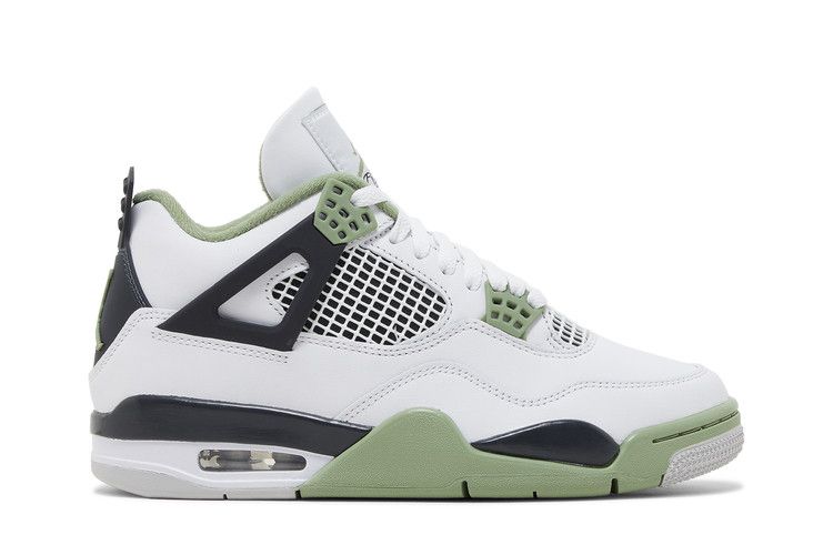 Wmns Air Jordan 4 Retro 'Seafoam' — White/Seafoam/Dark Ash/Neutral Grey