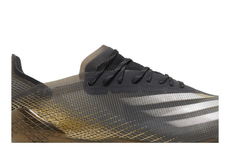 Adidas X Ghosted.1 FG 'Black Metallic Gold Melange' — Core Black/Silver Metallic/Metallic Gold Melange