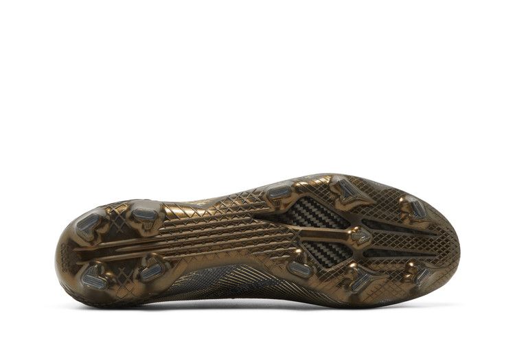 Adidas X Ghosted.1 FG 'Black Metallic Gold Melange' — Core Black/Silver Metallic/Metallic Gold Melange