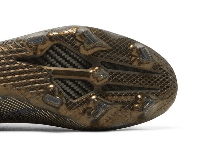 Adidas X Ghosted.1 FG 'Black Metallic Gold Melange' — Core Black/Silver Metallic/Metallic Gold Melange