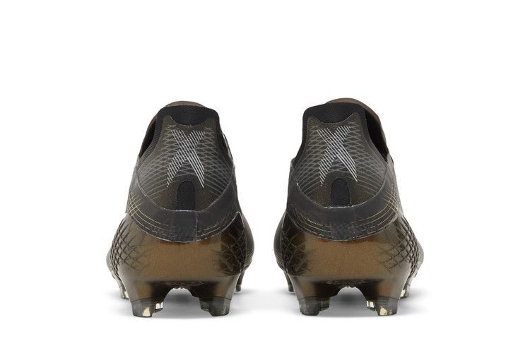 Adidas X Ghosted.1 FG 'Black Metallic Gold Melange' — Core Black/Silver Metallic/Metallic Gold Melange