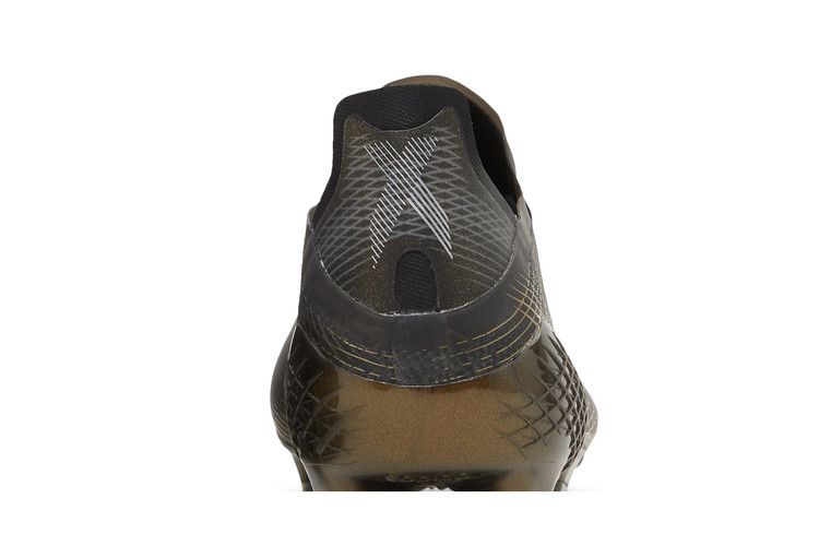 Adidas X Ghosted.1 FG 'Black Metallic Gold Melange' — Core Black/Silver Metallic/Metallic Gold Melange