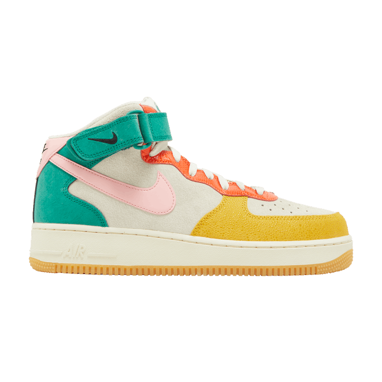 Nike Air Force 1 Mid 'Vivid Sulfur Rush Orange' — Coconut Milk/Bleached Coral/Vivid Sulfur
