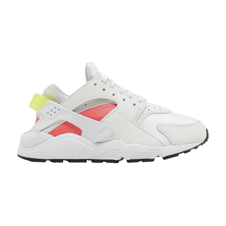 Nike Wmns Air Huarache 'White Volt Bright Crimson' — White/Bright Crimson/Black/Volt