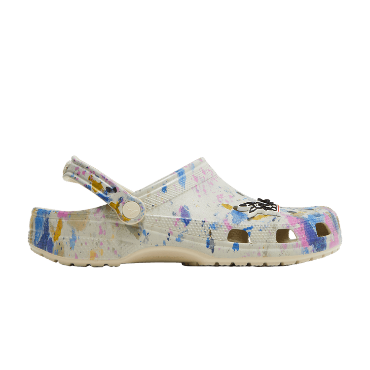 Awake NY x Crocs Classic Clog 'Paint Drip' — White/Multi-Color