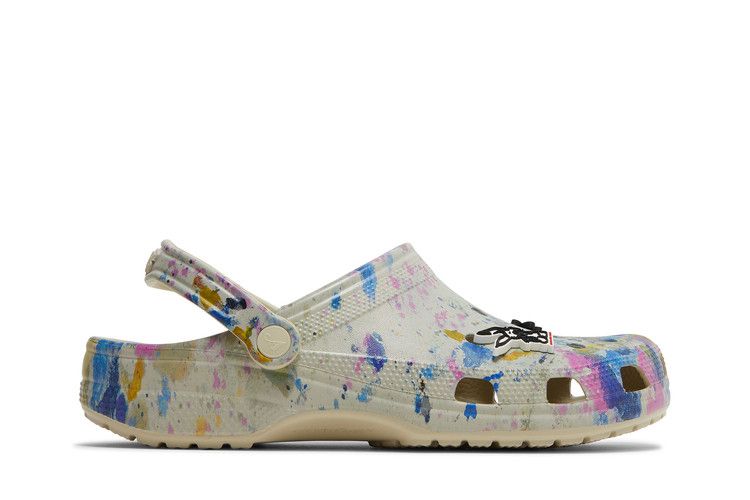 Awake NY x Crocs Classic Clog 'Paint Drip' — White/Multi-Color