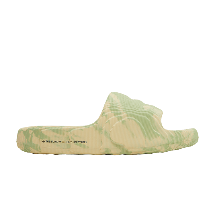 adidas Adilette 22 Slides 'Magic Lime Desert Sand' — Magic Lime/St Desert Sand/Magic Lime