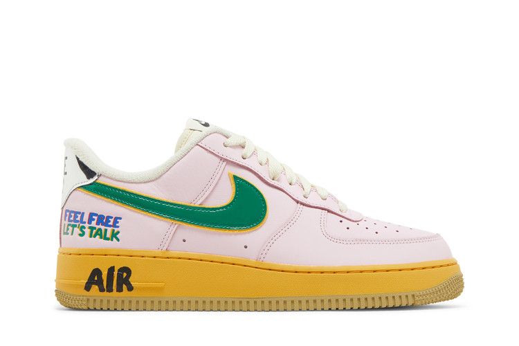 Nike Air Force 1 Low 'Feel Free, Let's Talk' — Pink Foam/Hyper Royal/University Red (2)