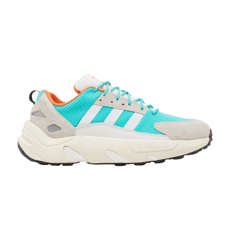 Adidas ZX 22 'White Semi Mint Rush' — Cloud White/Semi Mint Rush/Semi Solar Orange