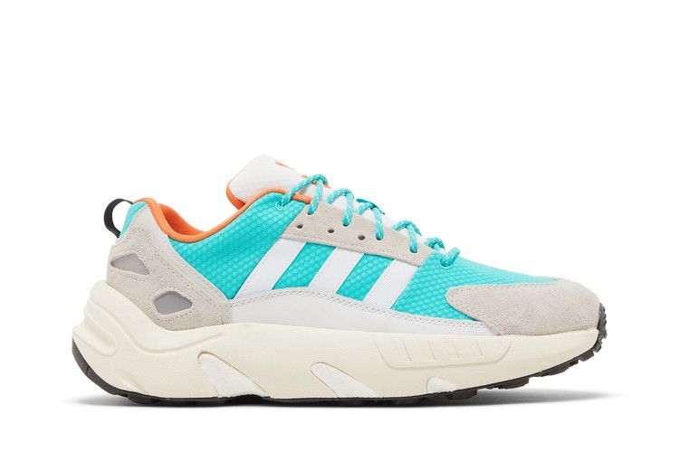 Adidas ZX 22 'White Semi Mint Rush' — Cloud White/Semi Mint Rush/Semi Solar Orange