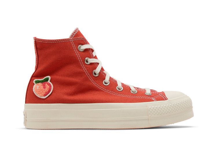 Converse Wmns Chuck Taylor All Star Lift Platform High 'Peaches' — Mantra Orange/Egret/Black