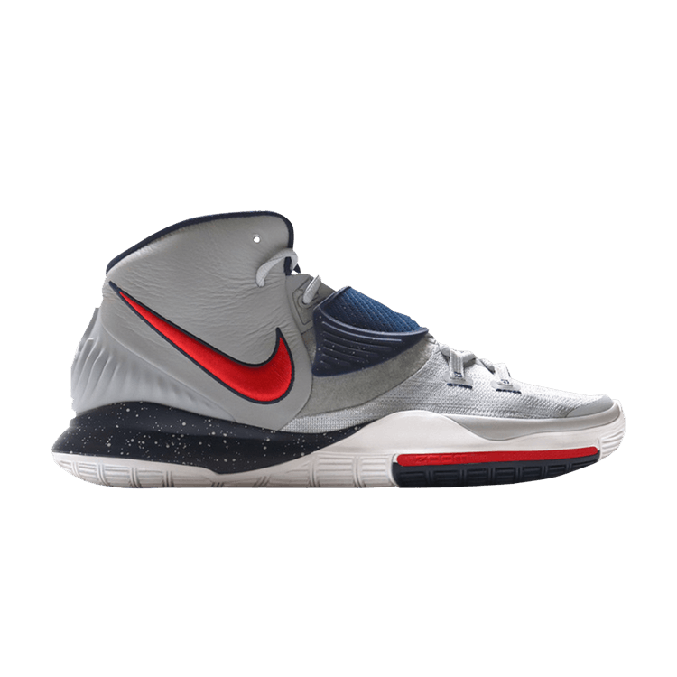 Nike Kyrie 6 'UConn Alternate Away' PE — Wolf Grey/University Red/College Navy