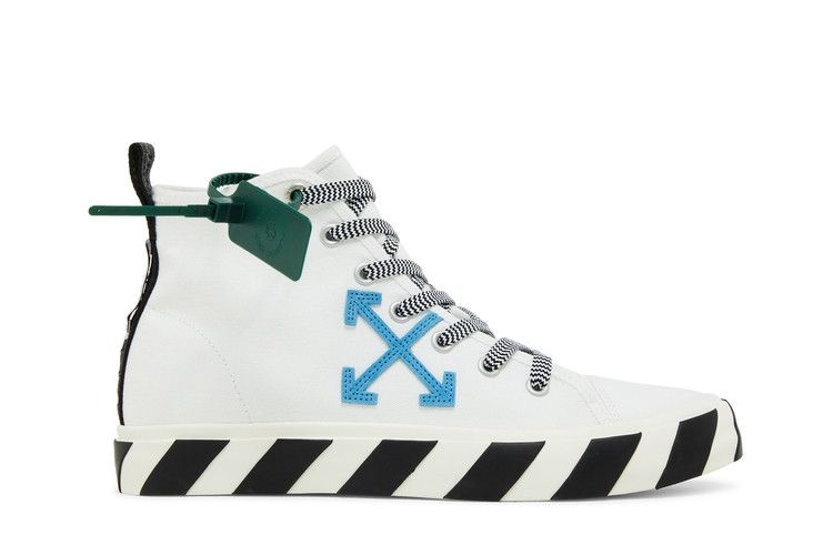 Off-White Vulcanized Mid 'White Blue' — White/Black/Blue