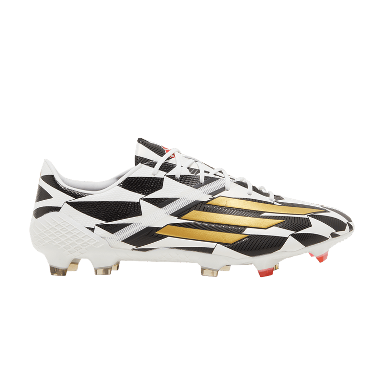 adidas Adizero F50 4 FG 'World Cup Battle Pack' — Cloud White/Gold Metallic/Scarlet