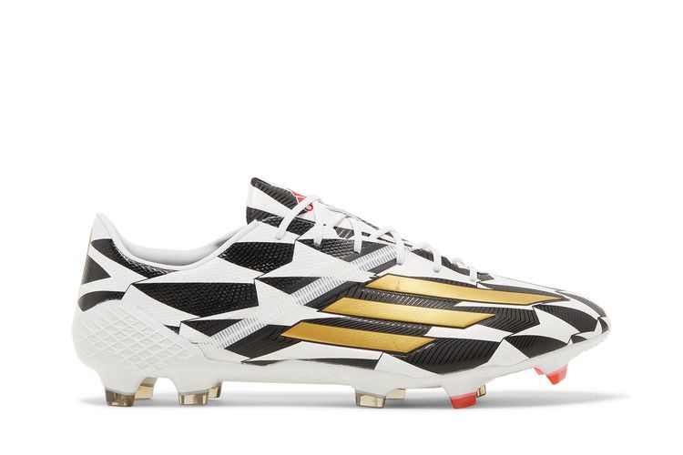 adidas Adizero F50 4 FG 'World Cup Battle Pack' — Cloud White/Gold Metallic/Scarlet