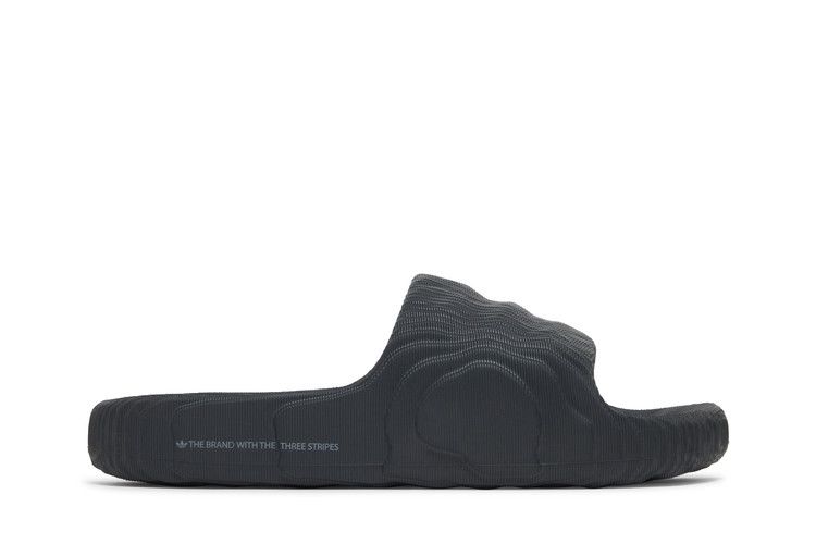adidas Adilette 22 Slides 'Carbon' — Carbon/Carbon/Carbon