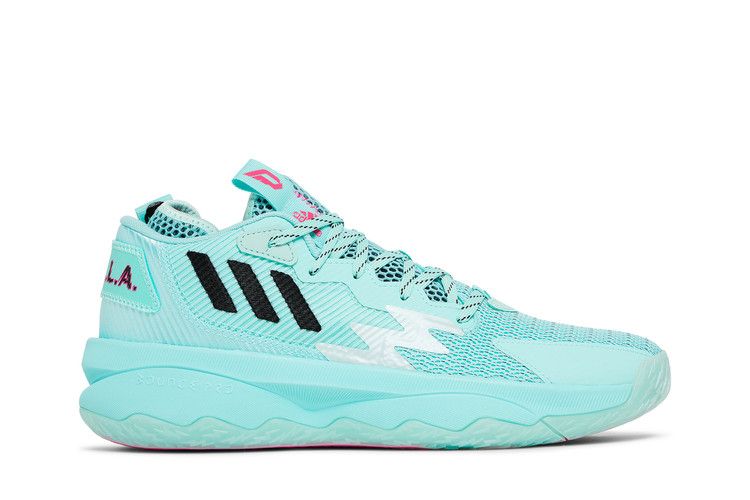 adidas Dame 8 'Respect My Name' — Energy Aqua/Core Black/Team Shock Pink