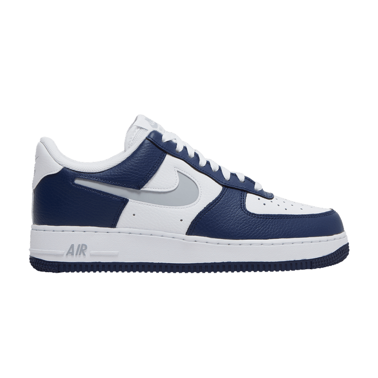 Nike Air Force 1 '07 LV8 'Midnight Navy' — Midnight Navy/Wolf Grey/White