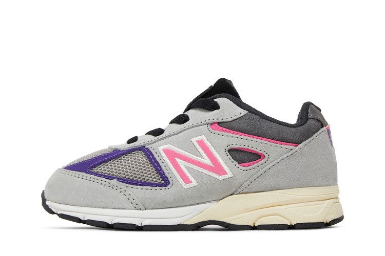 Kith x United Arrows & Sons x New Balance 990v4 Toddler — Grey/Pink