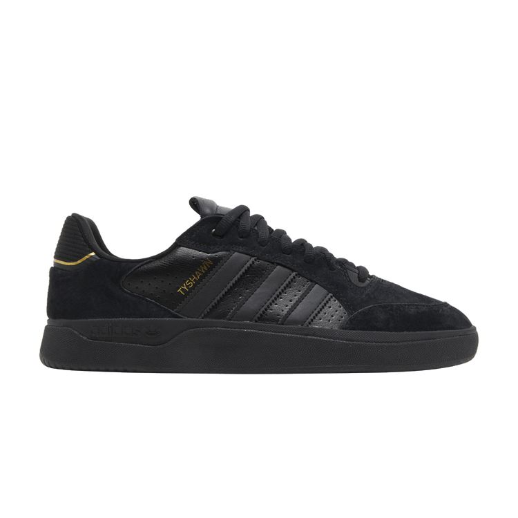 adidas Tyshawn Low 'Black Gold Metallic' — Core Black/Core Black/Gold Metallic
