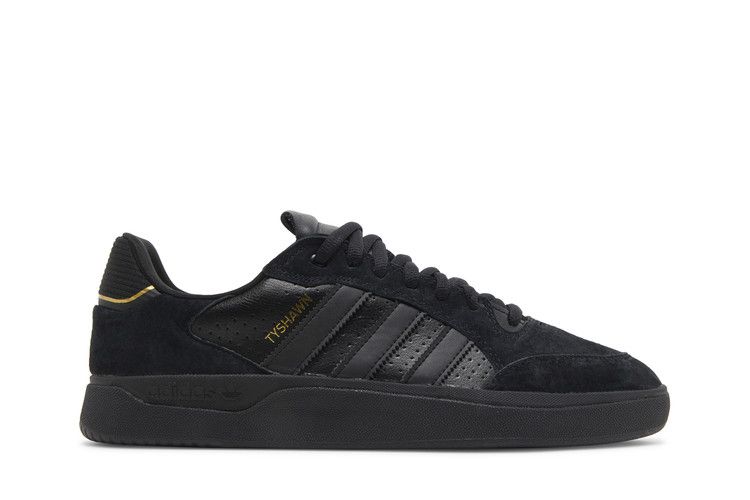 adidas Tyshawn Low 'Black Gold Metallic' — Core Black/Core Black/Gold Metallic