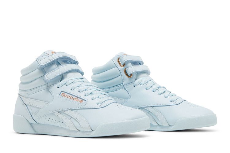 Cardi B x Reebok Freestyle High Big Kid 'Glass Blue' — Glass Blue/Glass Blue/Glass Blue