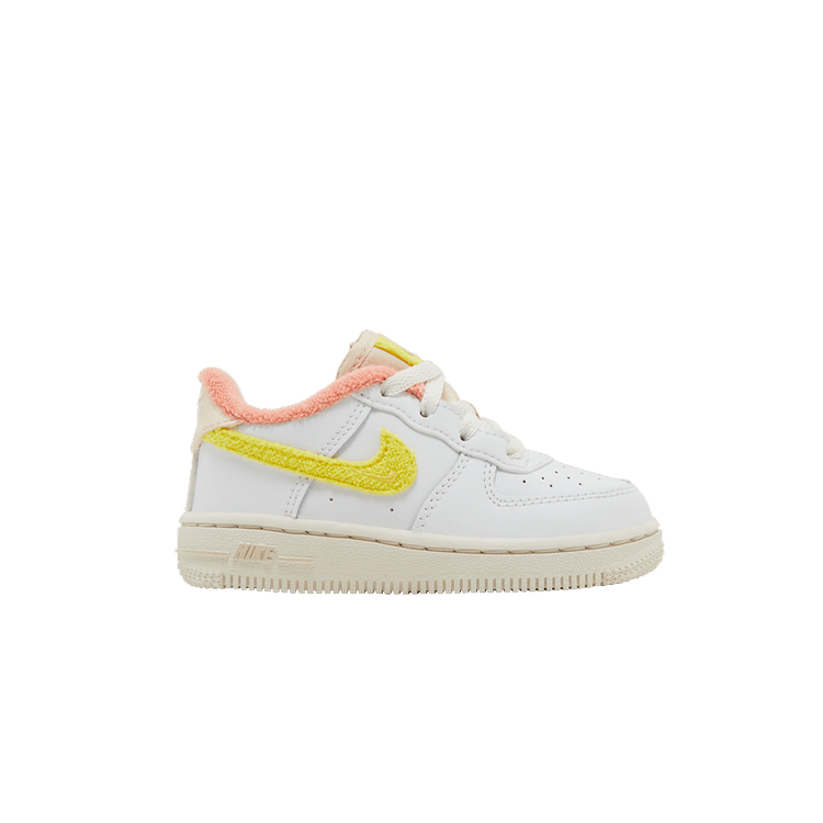 Nike Force 1 LV8 TD 'White Yellow Strike' — White/Phantom/Pearl White/Yellow Strike