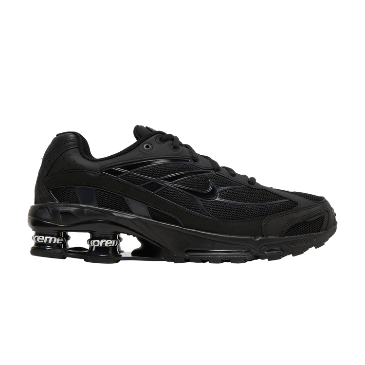 Supreme x Nike Shox Ride 2 'Black' — Black/Black/Dark Ash