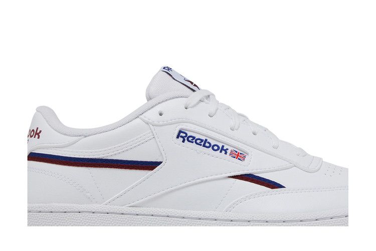 Reebok Club C 85 Vegan 'White Classic Burgundy' — Footwear White/Classic Cobalt/Classic Burgundy