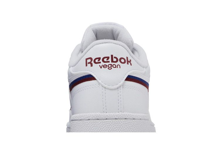 Reebok Club C 85 Vegan 'White Classic Burgundy' — Footwear White/Classic Cobalt/Classic Burgundy