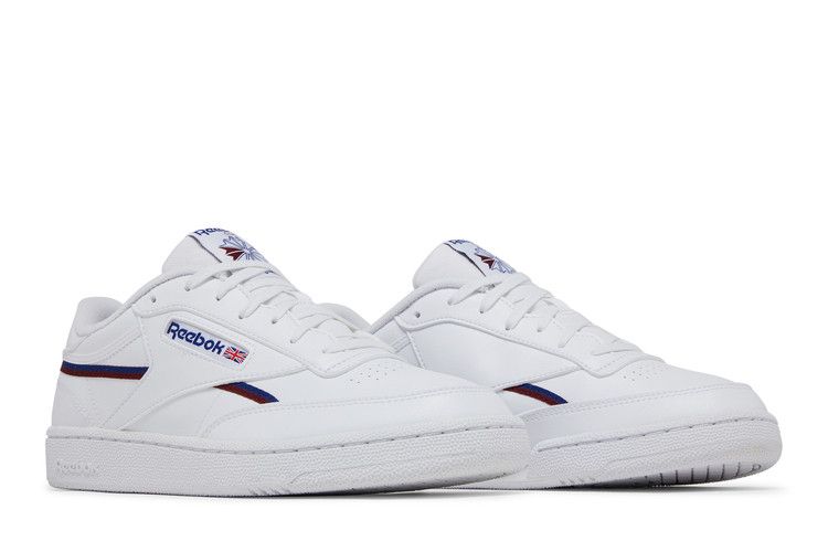 Reebok Club C 85 Vegan 'White Classic Burgundy' — Footwear White/Classic Cobalt/Classic Burgundy