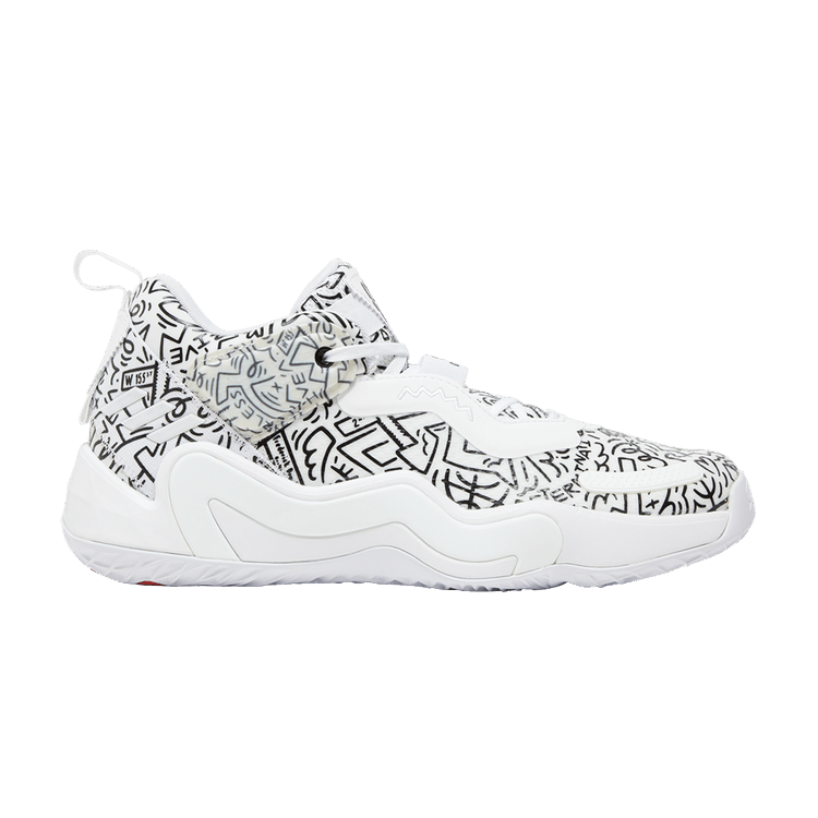 adidas D.O.N. Issue #3 GCA 'Creativity' — Cloud White/Core Black/Vivid Red