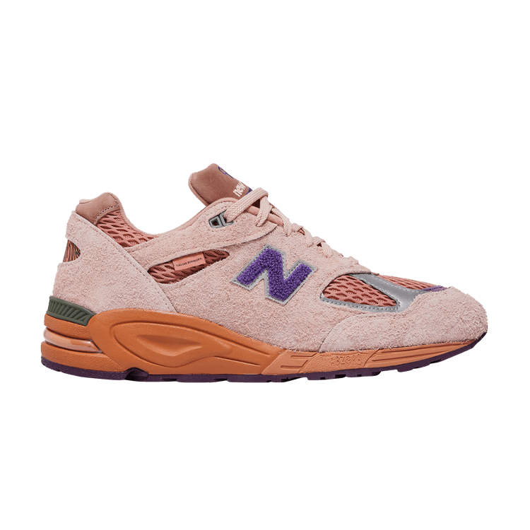 Salehe Bembury x New Balance 990v2 Made in USA 'Sand Be The Time' — Misty Rose/Terra Cotta/Purple Passion