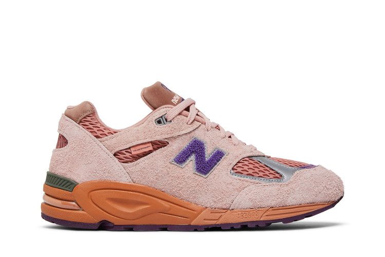 Salehe Bembury x New Balance 990v2 Made in USA 'Sand Be The Time' — Misty Rose/Terra Cotta/Purple Passion