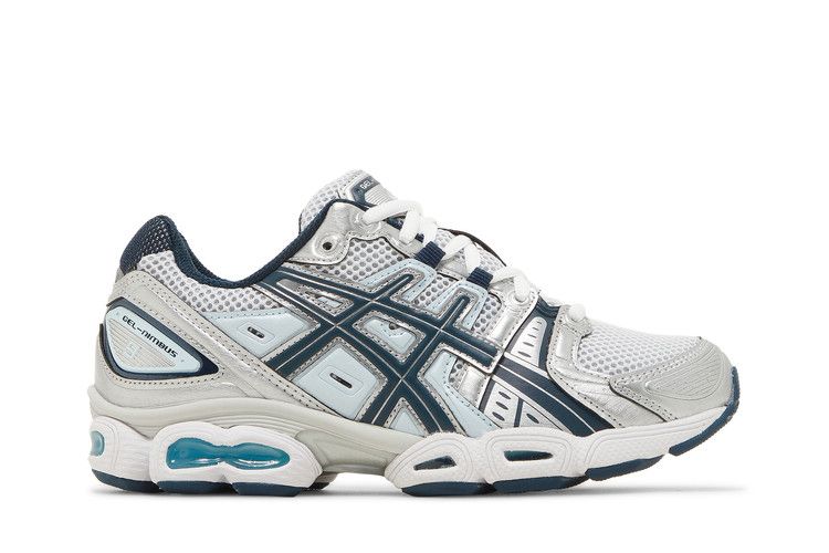 ASICS Wmns Gel Nimbus 9 'Pure Silver French Blue' — Pure Silver/French Blue